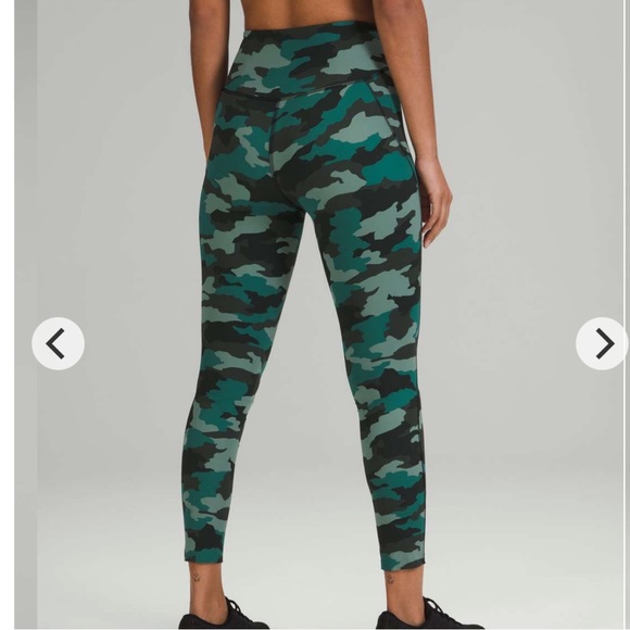 lululemon athletica Pants - Lululemon Base Pace High-Rise Tight 25" Heritage 365 Camo Tidewater Teal Multi